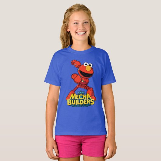 Sesamstraat | Mecha Builders Elmo T-shirt (Voorkant volledig)