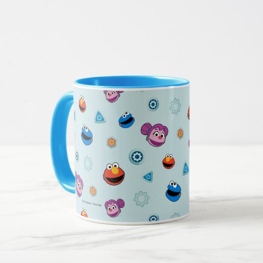 Sesamstraat | Mecha Builders Facers Pattern Mok (Voorkant links)