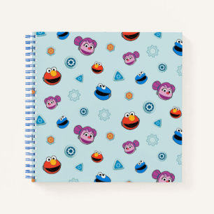 Sesamstraat   Mecha Builders Facers Pattern Notitieboek