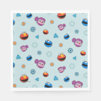 Sesamstraat | Mecha Builders Facers Pattern Servet