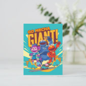 Sesamstraat | Mecha Builders gaan Mecha Giant. Briefkaart (Staand voorkant)