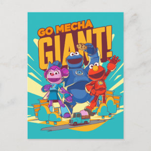 Sesamstraat   Mecha Builders gaan Mecha Giant. Briefkaart