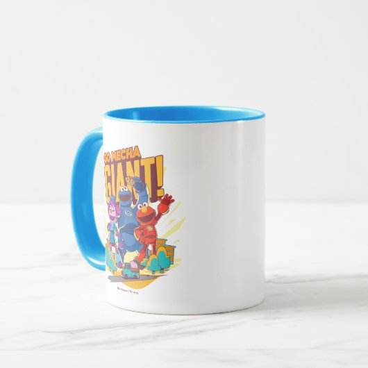 Sesamstraat | Mecha Builders gaan Mecha Giant. Mok (Voorkant links)