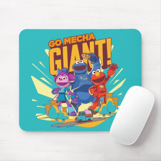 Sesamstraat | Mecha Builders gaan Mecha Giant. Muismat (Met muis)