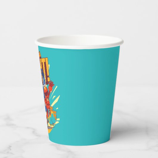 Sesamstraat | Mecha Builders gaan Mecha Giant. Papieren Bekers (Achterkant)