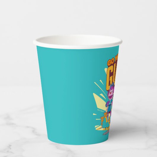 Sesamstraat | Mecha Builders gaan Mecha Giant. Papieren Bekers (Voorkant)