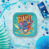 Sesamstraat | Mecha Builders gaan Mecha Giant. Papieren Bordje (Feest)