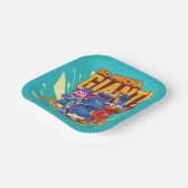 Sesamstraat | Mecha Builders gaan Mecha Giant. Papieren Bordje (Gebogen)