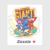 Sesamstraat | Mecha Builders gaan Mecha Giant. Sticker (Vel)