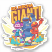 Sesamstraat | Mecha Builders gaan Mecha Giant. Sticker (Voorkant)