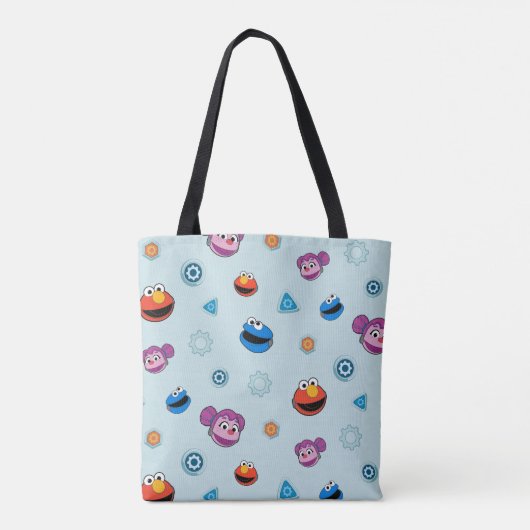 Sesamstraat | Mecha Builders gaan Mecha Giant. Tote Bag (Achterkant)