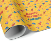 Sesamstraat | Mecha Builders | Jouw namen toevoege Cadeaupapier (Rol Hoek)