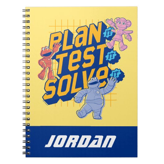 Sesamstraat | Mecha Builders | Naam toevoegen Notitieboek (Voorkant)