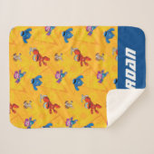 Sesamstraat | Mecha Builders | Naam toevoegen Sherpa Deken (Voorkant (horizontaal))