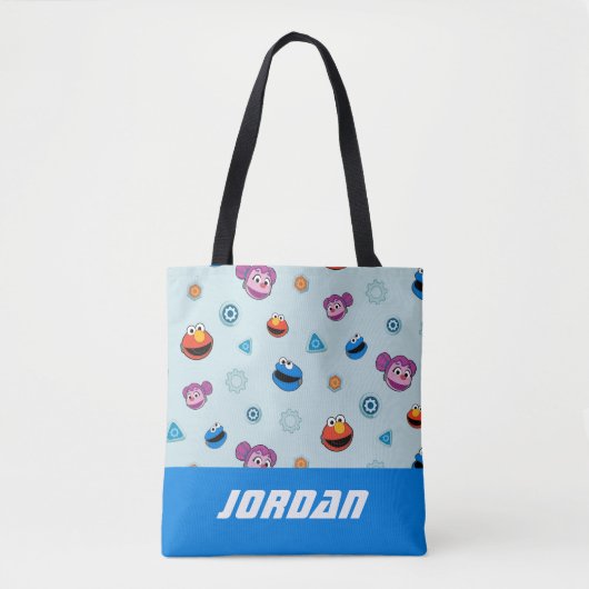 Sesamstraat | Mecha Builders | Naam toevoegen Tote Bag (Voorkant)