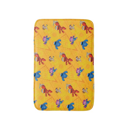 Sesamstraat | Mecha Builders Pattern Badmat (Voorkant Verticaal)