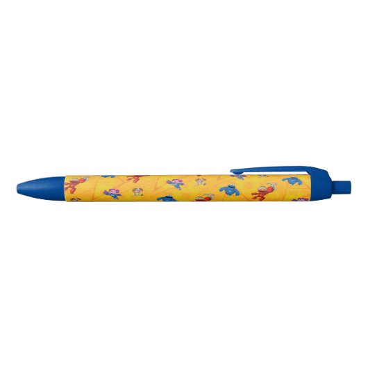 Sesamstraat | Mecha Builders Pattern Blauwe Inkt Pen (Bovenkant)