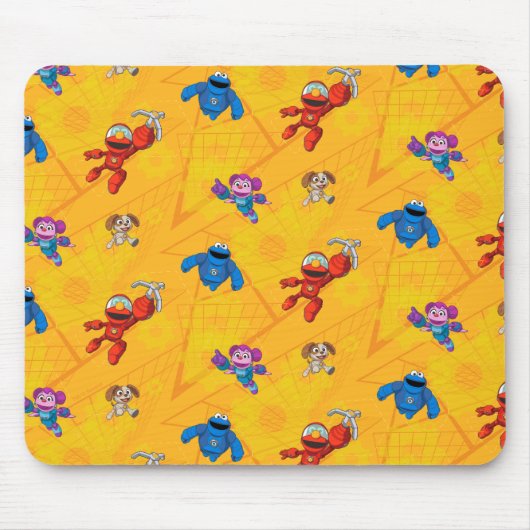 Sesamstraat | Mecha Builders Pattern Muismat (Voorkant)