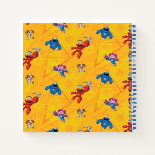 Sesamstraat | Mecha Builders Pattern Notitieboek (Achterkant)