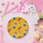 Sesamstraat | Mecha Builders Pattern Papieren Bordje (Feest)