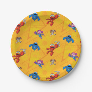 Sesamstraat | Mecha Builders Pattern Papieren Bordje