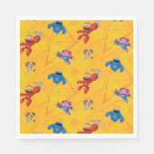 Sesamstraat | Mecha Builders Pattern Servet (Voorkant)