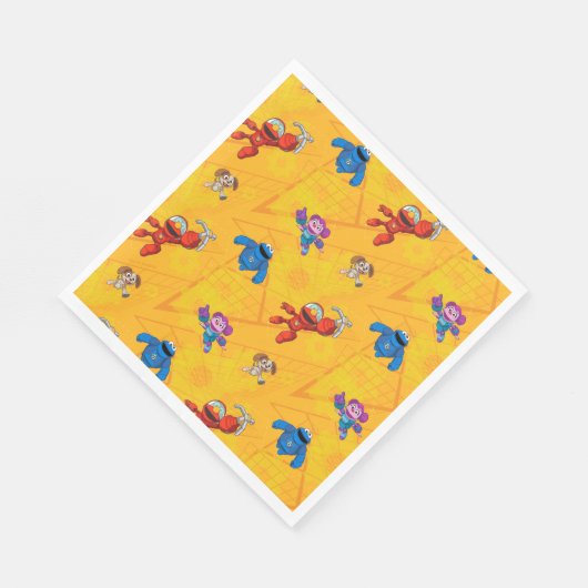 Sesamstraat | Mecha Builders Pattern Servet (Hoek)