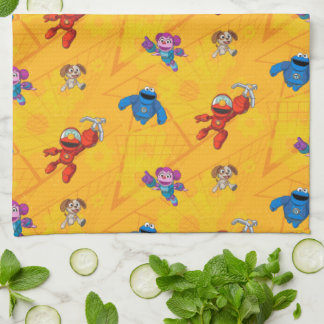 Sesamstraat | Mecha Builders Pattern Theedoek
