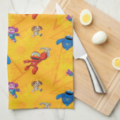 Sesamstraat | Mecha Builders Pattern Theedoek (Quarter Fold)