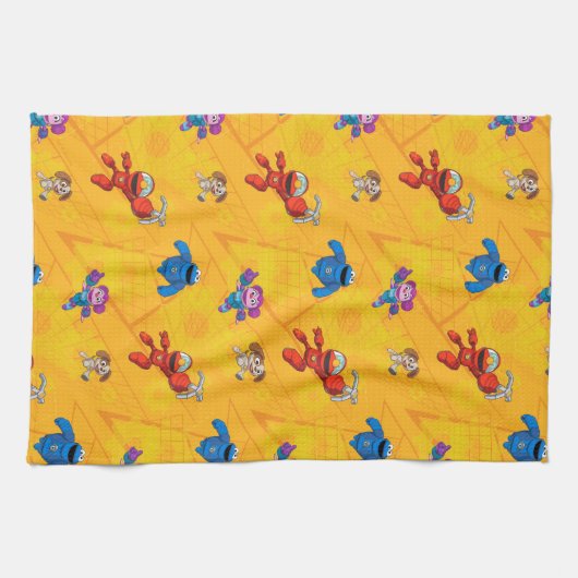 Sesamstraat | Mecha Builders Pattern Theedoek (Horizontaal)