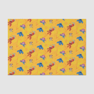 Sesamstraat   Mecha Builders Pattern Tissuepapier