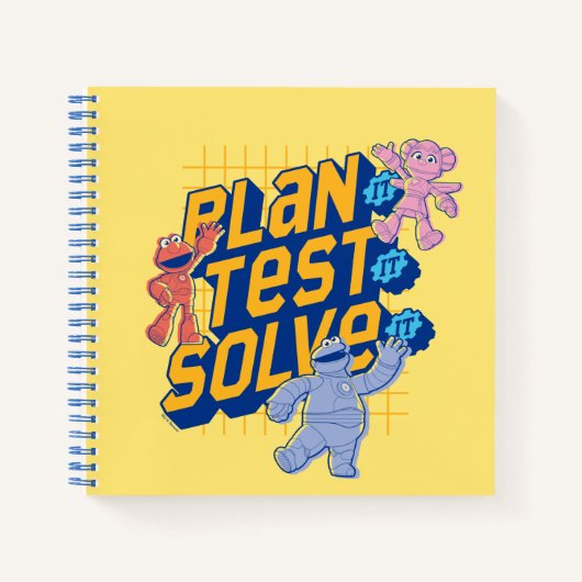 Sesamstraat | Mecha Builders Plan Test Solve Notitieboek (Voorkant)