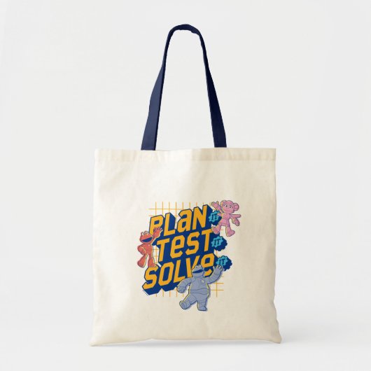 Sesamstraat | Mecha Builders Plan Test Solve Tote Bag (Voorkant)