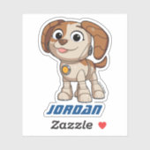 Sesamstraat | Mecha Builders Tango Add Jouw naam Sticker (Vel)