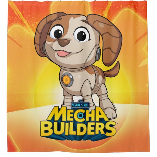 Sesamstraat | Mecha Builders Tango Douchegordijn (Voorkant)