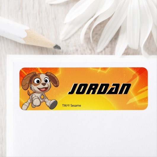 Sesamstraat | Mecha Builders Tango in Action Etiket (Insitu)