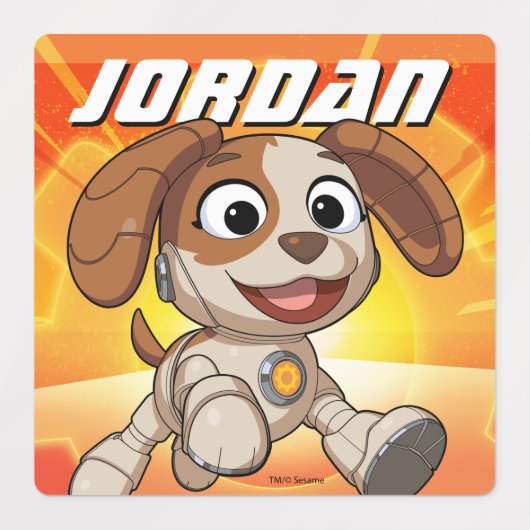 Sesamstraat | Mecha Builders Tango in Action Labels (Design 1)