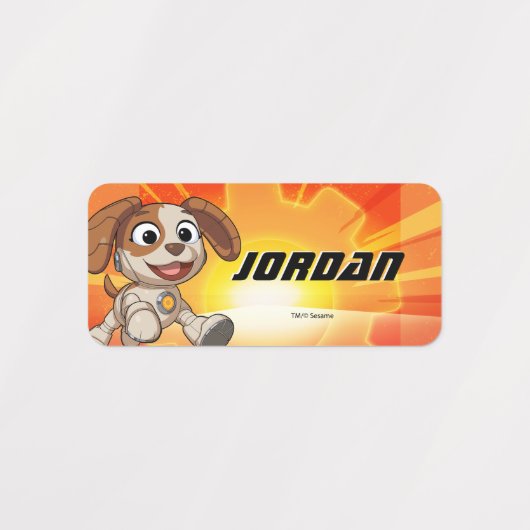 Sesamstraat | Mecha Builders Tango in Action Labels (Design 1)