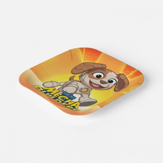 Sesamstraat | Mecha Builders Tango in Action Papieren Bordje (Gebogen)