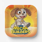 Sesamstraat | Mecha Builders Tango in Action Papieren Bordje (Voorkant)