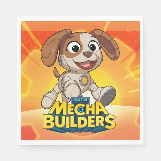 Sesamstraat | Mecha Builders Tango in Action Servet (Voorkant)