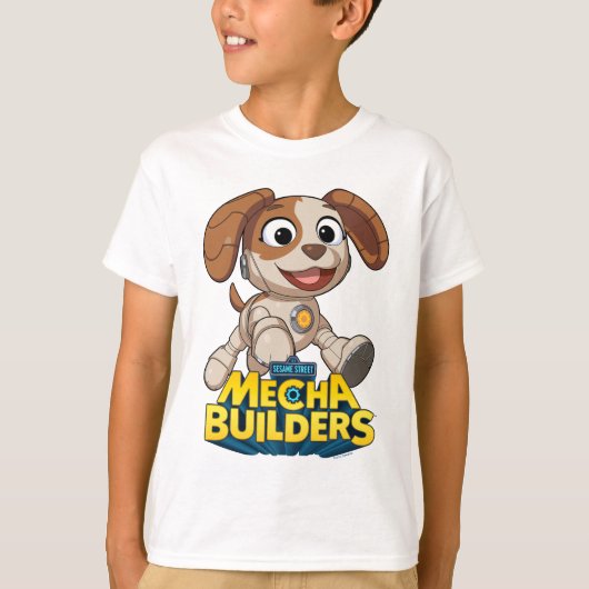 Sesamstraat | Mecha Builders Tango in Action T-shirt (Voorkant)