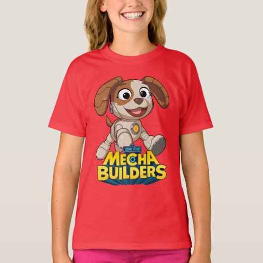 Sesamstraat | Mecha Builders Tango in Action T-shirt (Voorkant)