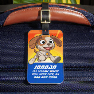 Sesamstraat Mecha Builders Tango Naam toevoege Bagagelabel