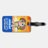 Sesamstraat | Mecha Builders Tango | Naam toevoege Bagagelabel (Achterkant horizontaal)