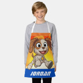 Sesamstraat | Mecha Builders Tango | Naam toevoege Schort (Gedragen)