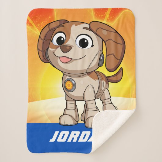 Sesamstraat | Mecha Builders Tango | Naam toevoege Sherpa Deken (Voorkant)