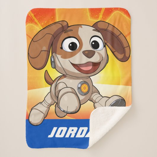 Sesamstraat | Mecha Builders Tango | Naam toevoege Sherpa Deken (Voorkant)