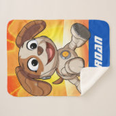 Sesamstraat | Mecha Builders Tango | Naam toevoege Sherpa Deken (Voorkant (horizontaal))