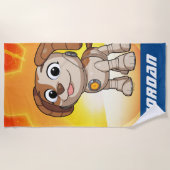 Sesamstraat | Mecha Builders Tango | Naam toevoege Strandlaken (Voorkant)